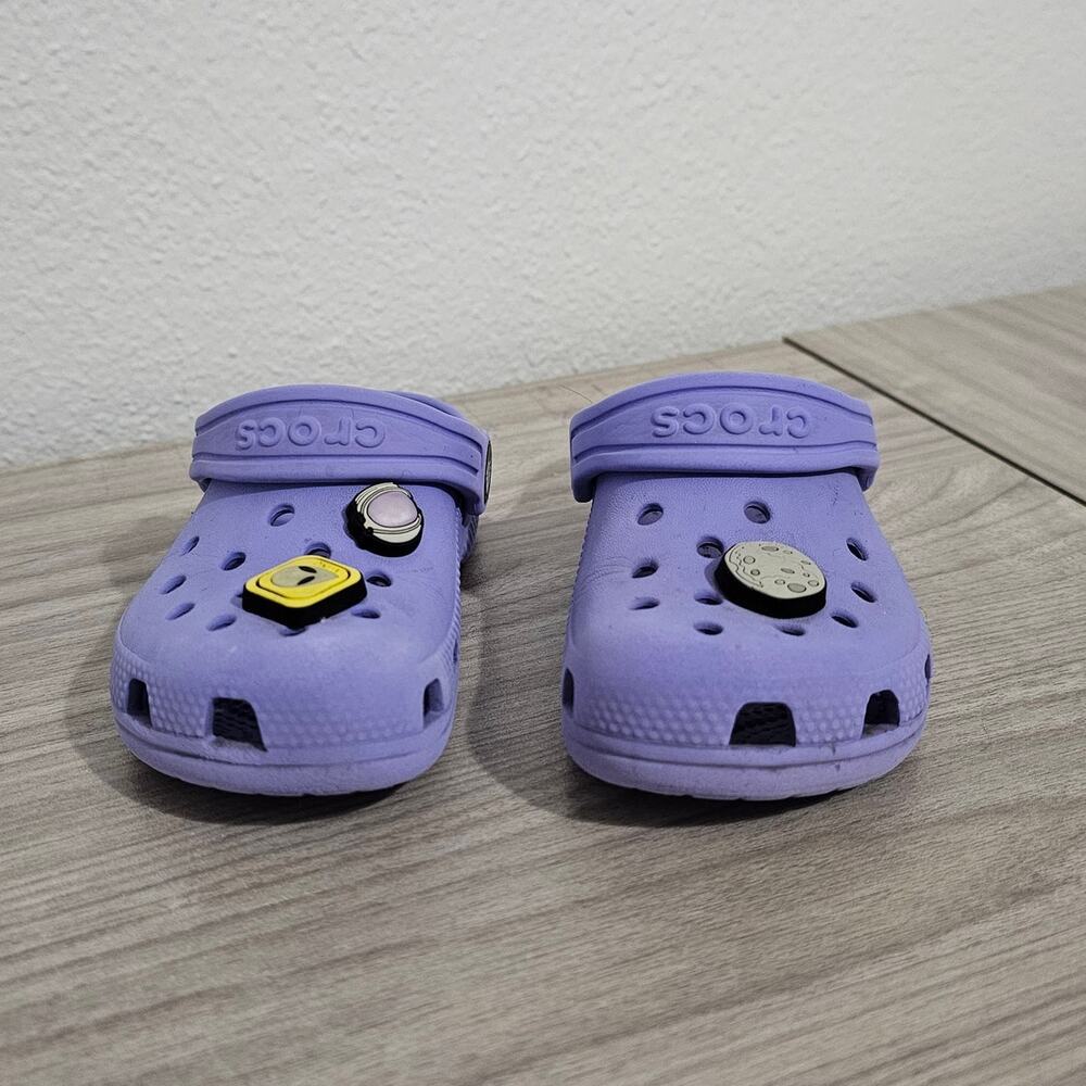 Crocs Classic Clogs Light Purple Lavender Little Kids Girls C9 Summer Slip On